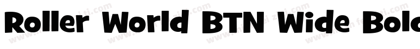 Roller World BTN Wide Bold字体转换